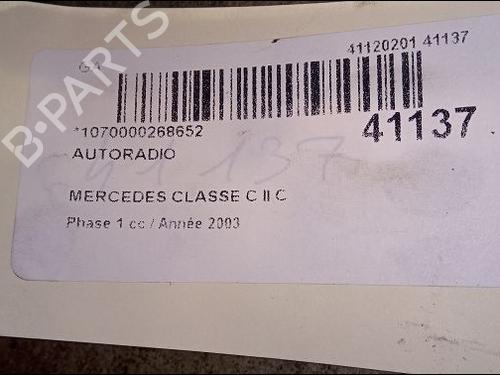 Used Radio Radio MERCEDES-BENZ C-CLASS T-Model (S203) C 270 CDI (203.216) (170 hp) 9693787 9693787