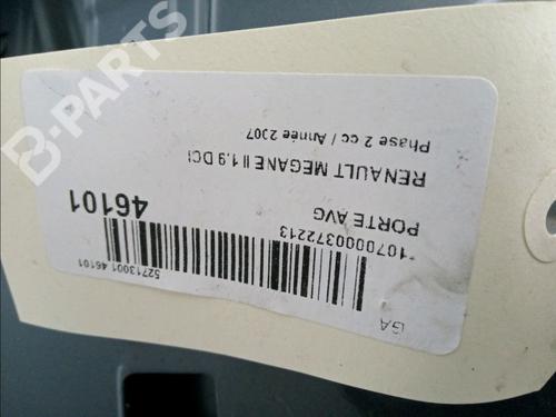 Left front door RENAULT MEGANE II (BM0/1_, CM0/1_) 1.9 dCi | BP11170413C2 
