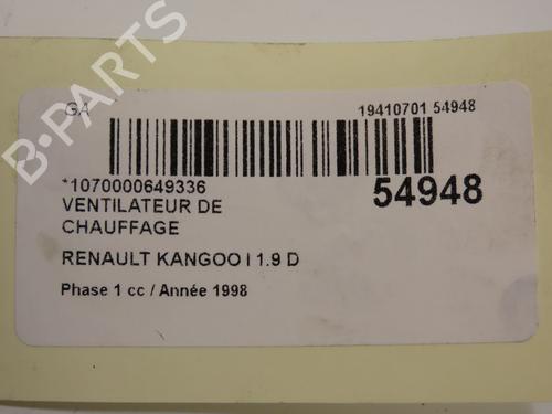 Used Heater blower motor RENAULT KANGOO Express (FC0/1_) D 65 1.9 (FC0E, FC02, FC0J, FC0N) (64 hp) 29263773