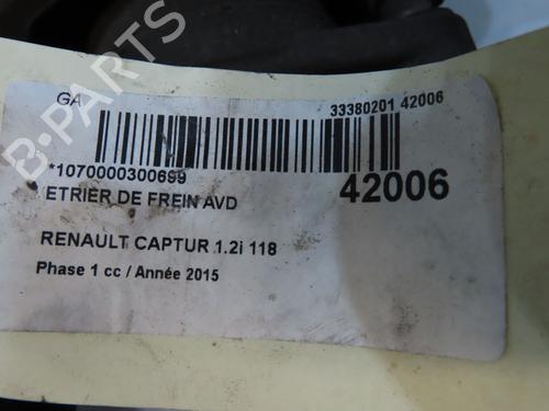Used Right front brake caliper Right front brake caliper RENAULT CAPTUR I (J5_, H5_) 1.2 TCe 120 (120 hp) 14877539 14877539