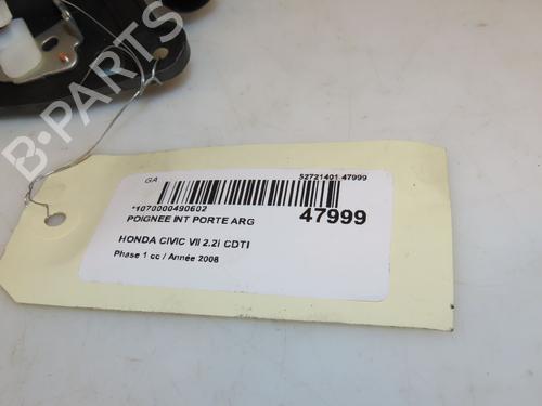 Used Rear left interior door handle HONDA CIVIC VIII Hatchback (FN, FK) 2.2 CTDi (FK3) (140 hp) 16040070