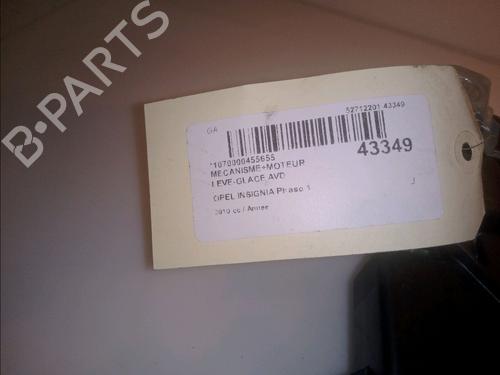 Used Front right window mechanism OPEL INSIGNIA A (G09) 2.0 CDTI (68) (160 hp) 15657378