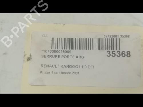 Venstre bagtil lås RENAULT KANGOO (KC0/1_) 1.9 dTi (KC0U) (80 hp) 23177082