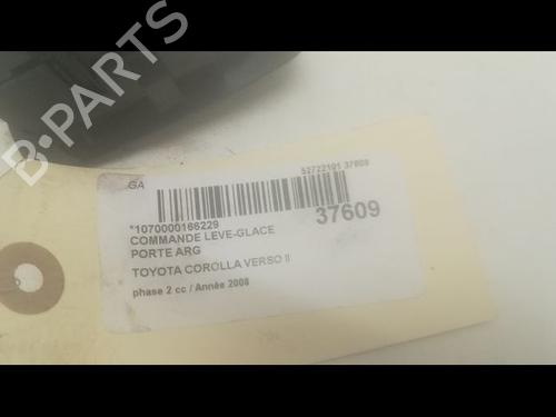 Used Left rear window switch TOYOTA COROLLA Verso (ZER_, ZZE12_, R1_) 2.2 D-4D (AUR10_, AUR10R) (136 hp) 9601729