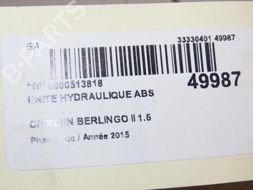 ABS pump CITROËN BERLINGO MULTISPACE (B9) 1.6 HDi 115 | BP17037391M43 