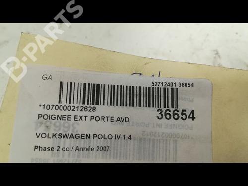 Front right exterior door handle VW POLO (9N_, 9A_) 1.4 TDI | BP9605031C129 