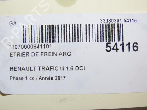 Used Left rear brake caliper RENAULT TRAFIC III Van (FG_) 1.6 dCi 125 (FGMH) (125 hp) 28967701