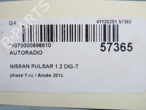 Radio NISSAN PULSAR Hatchback (C13) 1.2 DIG-T | BP32308388E6 - Image 7
