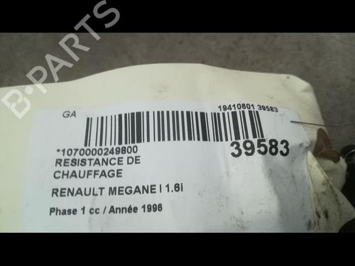 Used Heater resistor Heater resistor RENAULT MEGANE I (BA0/1_) 1.6 e (BA0F, BA0S) (90 hp) 11677253 11677253