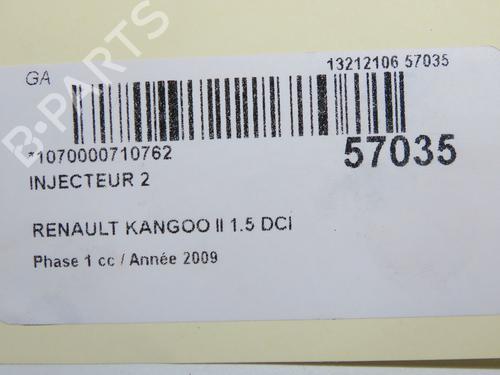 Injecteur RENAULT KANGOO / GRAND KANGOO II (KW0/1_) 1.5 dCi 85 (KW0K, KW0L, KW0B) (86 hp) 32100410