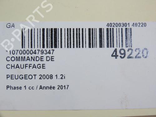 Used Climate control Climate control PEUGEOT 2008 I (CU_) 1.2 THP 110 / PureTech 110 (110 hp) 26381229 26381229