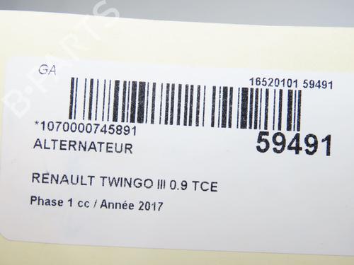 Alternator RENAULT TWINGO III (BCM_, BCA_) 0.9 TCe 90 (BCM9, BCM2) | BP38713655M7 - Image 4