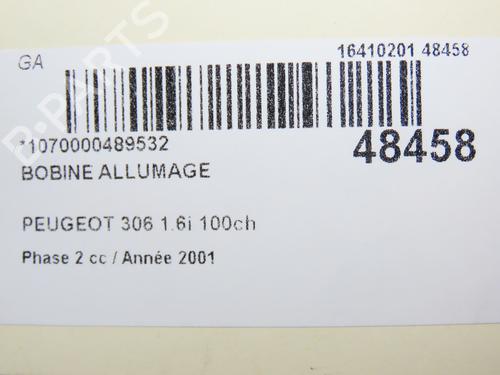 Ignition coil PEUGEOT 306 Hatchback (7A, 7C, N3, N5) 1.6 | BP16555583M94 
