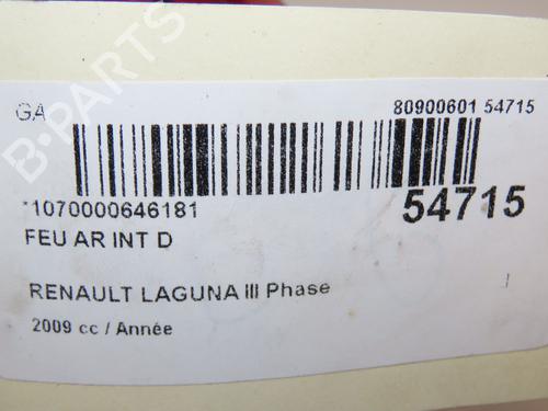 Used Right tailgate light RENAULT LAGUNA Coupe (DT0/1) 2.0 dCi GT (DT11, DT1E, DT1N) (178 hp) 29469787