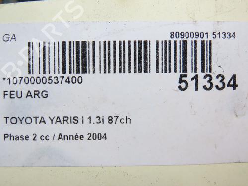 Farolim esquerdo TOYOTA YARIS (_P1_) 1.3 (SCP12_, SCP13_, SCP12R, SCP13R) (87 hp) 28832768