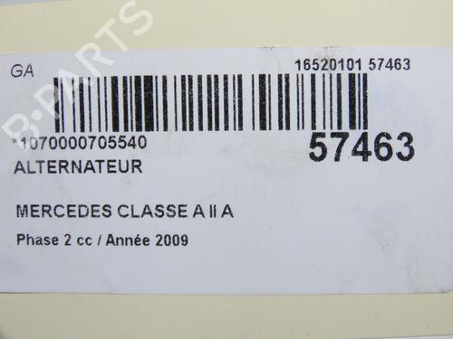 Alternator MERCEDES-BENZ A-CLASS (W169) A 180 CDI (169.007, 169.307) | BP32179116M7 