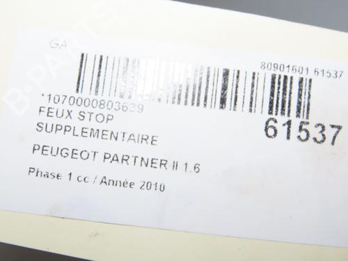Third brake light PEUGEOT PARTNER Box Body/MPV 1.6 HDi 16V | BP39894021L11 - Image 4