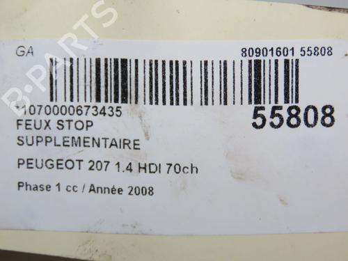 Used Third brake light PEUGEOT 207 (WA_, WC_) 1.4 HDi (68 hp) 31121275