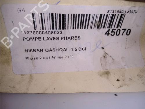 Used Headlight washer NISSAN QASHQAI I (J10, NJ10) 1.5 dCi (110 hp) 14881770