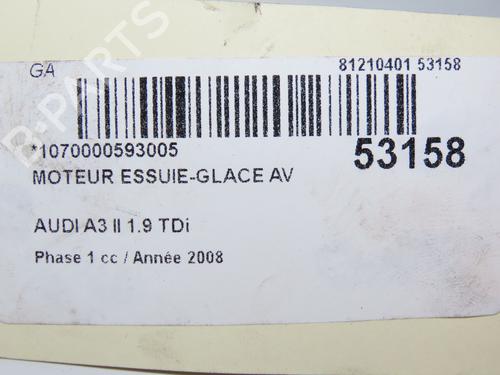 Used Front wiper motor AUDI A3 (8P1) 1.9 TDI (105 hp) 26383778
