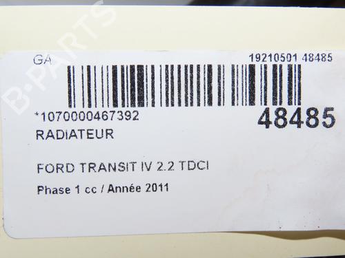 Water radiator FORD TRANSIT Van (FA_ _) 2.2 TDCi | BP28967095M31