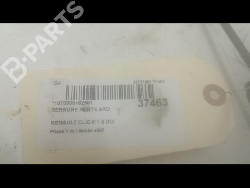 Rear right lock RENAULT CLIO III (BR0/1, CR0/1) 1.5 dCi (BR17, CR17) | BP9603669C99 