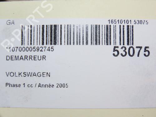 Used Starter VW TRANSPORTER T5 Van (7HA, 7HH, 7EA, 7EH) 1.9 TDI (105 hp) 28801415