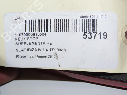 Used Third brake light SEAT IBIZA IV (6J5, 6P1) 1.4 TDI (80 hp) 28969748