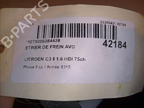 Used Left front brake caliper CITROËN C3 II (SC_) 1.6 BlueHDi 75 (75 hp) 14878381