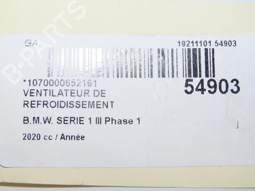Radiator fan BMW 1 (F40) 116 d | BP31274315M35
