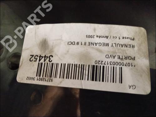 Right front door RENAULT MEGANE II Coupé-Cabriolet (EM0/1_) 1.9 dCi | BP9618038C3 