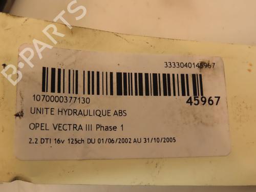 ABS pump OPEL VECTRA C GTS (Z02) 2.2 DTI 16V (F68) | BP16707335M43 