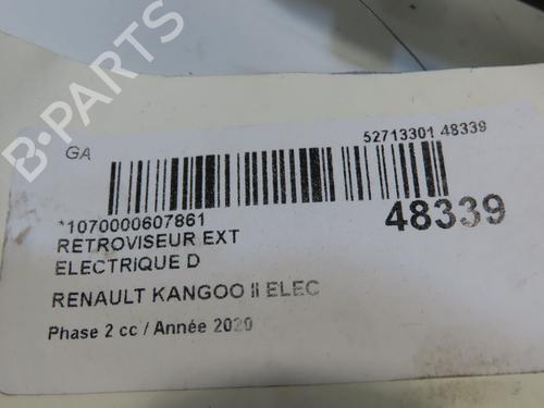 Right mirror RENAULT KANGOO Express (FW0/1_) Z.E. (FW0Z, FW1Z) | BP28831326C27 