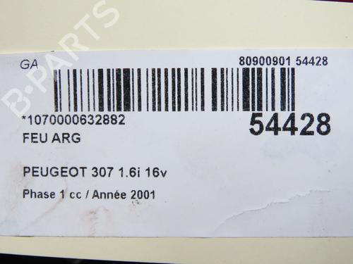 Venstre baglygte PEUGEOT 307 (3A/C) 1.6 16V (109 hp) 32005047