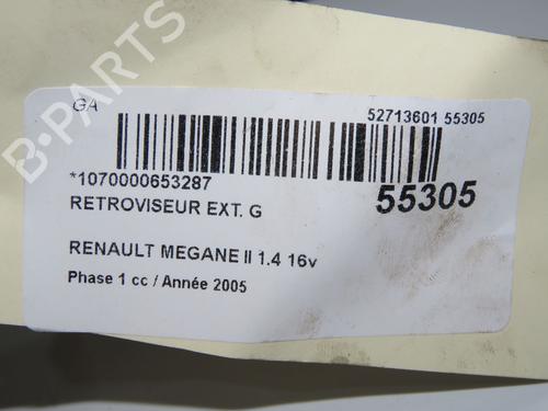 Used Left mirror RENAULT MEGANE II (BM0/1_, CM0/1_) 1.4 16V (BM0B, CM0B) (98 hp) 31984629