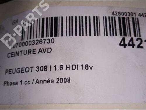 Front right belt tensioner PEUGEOT 308 I (4A_, 4C_) 1.6 HDi | BP9668996C88 