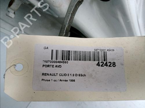 Used Right front door RENAULT CLIO II (BB_, CB_) 1.9 D (B/CB0E, BB0J) (64 hp) 23175983