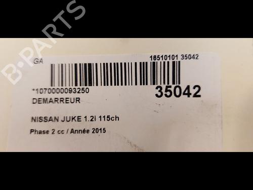 Used Starter NISSAN JUKE (F15) 1.2 DIG-T (115 hp) 9612115
