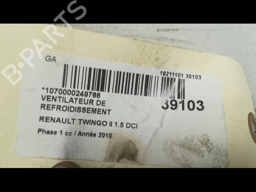 Used Radiator fan RENAULT TWINGO II (CN0_) 1.5 dCi (CN0E) (64 hp) 11425530