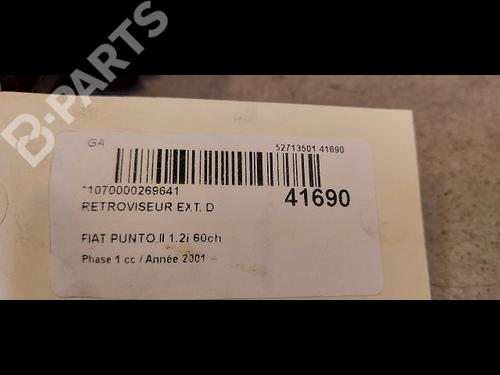 Right mirror FIAT PUNTO (188_) 1.2 60 (188.030, .050, .130, .150, .230, .250) | BP9612550C27 