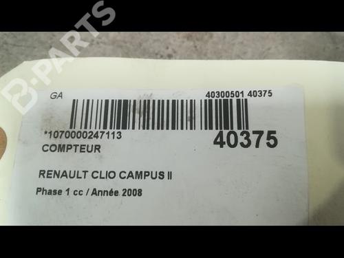 Instrument cluster RENAULT CLIO II (BB_, CB_) 1.5 dCi (B/CB3M) | BP9609964C47 