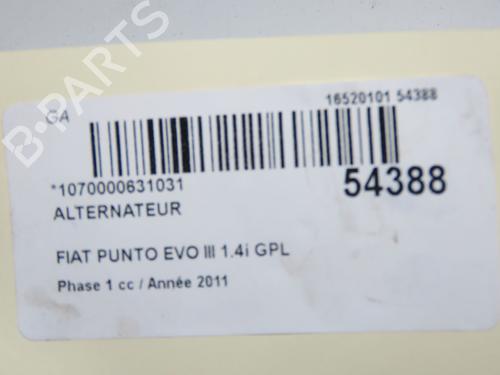Used Alternator Alternator FIAT PUNTO (199_) 1.4 (199AXB1A, 199BXB1A, 199BXB11, 199AXB11) (78 hp) 33728003 33728003