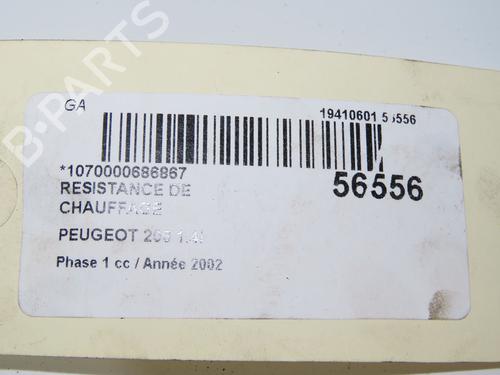 Varmemotstand PEUGEOT 206 Hatchback (2A/C) 1.4 i (75 hp) 31747967
