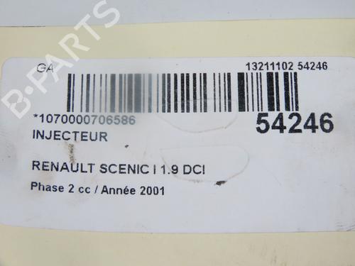 Inyector RENAULT SCÉNIC I MPV (JA0/1_, FA0_) 1.9 dCi RX4 (102 hp) 31843258