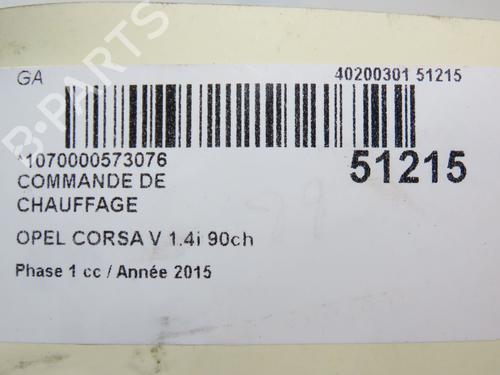 Commande Chauffage OPEL CORSA E (X15) 1.4 (08, 68) | BP23124978I5