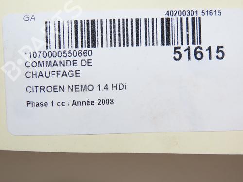 Climate control CITROËN NEMO Box Body/MPV (AA_) 1.4 HDi | BP28967873I5 