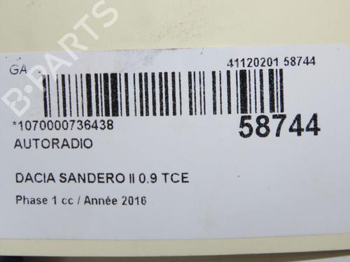 Radio DACIA SANDERO II TCe 90 (B8M1, B8MA, B8AC) | BP36246655E6  - Image 7