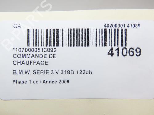 Climate control BMW 3 (E90) 318 d | BP20217570I5 