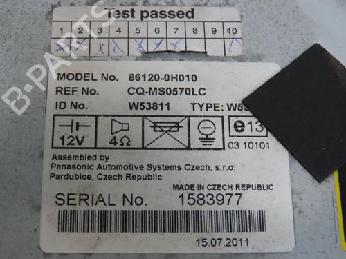 Radio TOYOTA AYGO (_B1_) 1.0 (KGB10_, KGB10R) | BP19178242E6 