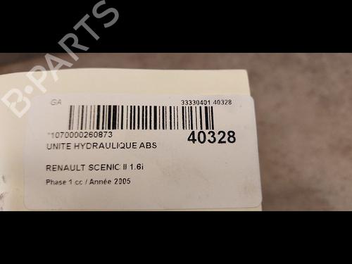 Used ABS pump ABS pump RENAULT SCÉNIC II (JM0/1_) 1.6 16V (JM1R) (112 hp) 9611168 9611168